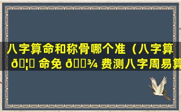 八字算命和称骨哪个准（八字算 🦋 命免 🌾 费测八字周易算命）